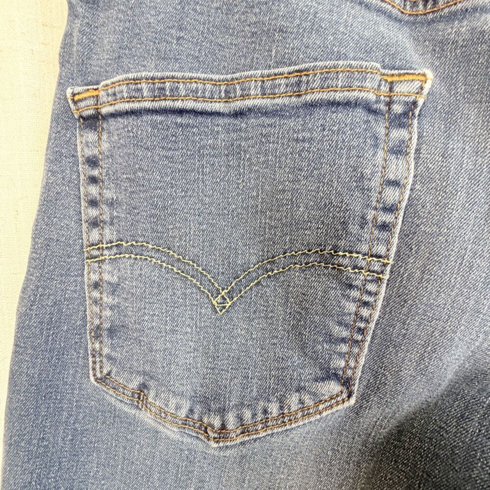 levi's 514 jeans mens 31x31 blue stretch denim straight leg casual heritage - Picture 5 of 10